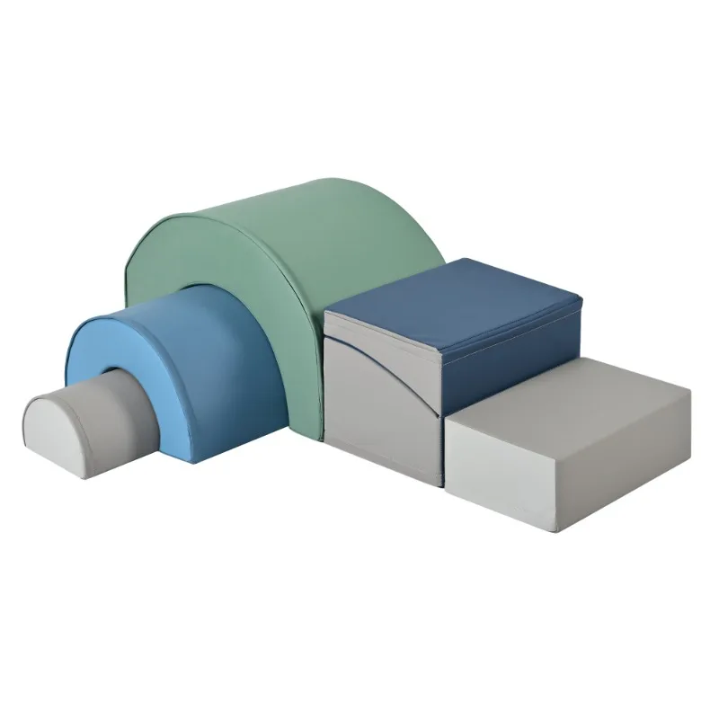 مجموعة معدات اللعب الناعمة للأطفال كتل التسلق في الأماكن المغلقة مع مجموعة لعب إسفنجية آمنة لنشاط الأطفال الصغار وديكور غرفة اللعب #6