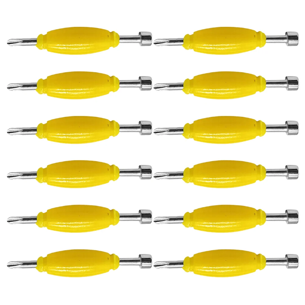12 Pcs Skateboard Screwdriver Tools Toy Tiny Dual Purpose Mini Metal Small Screwdrivers