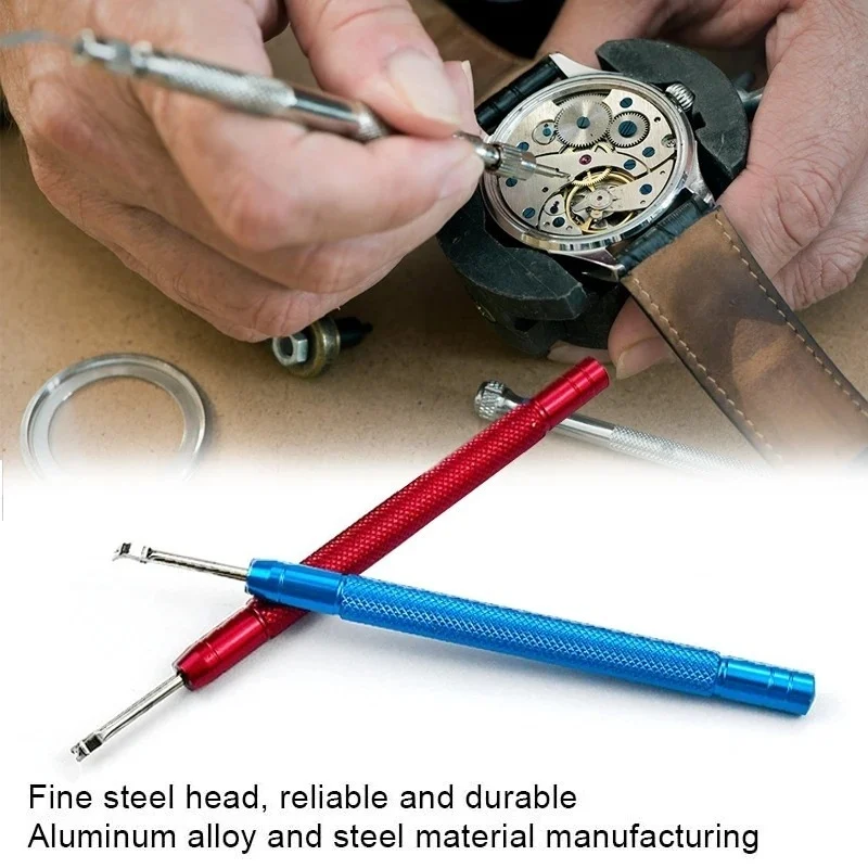 2pcs 알루미늄 합금 시계 핸드 프레 서 시계 시간 분 초침 누르기 설정 시계 제조 업체에 대한 시계 수리 도구 제거