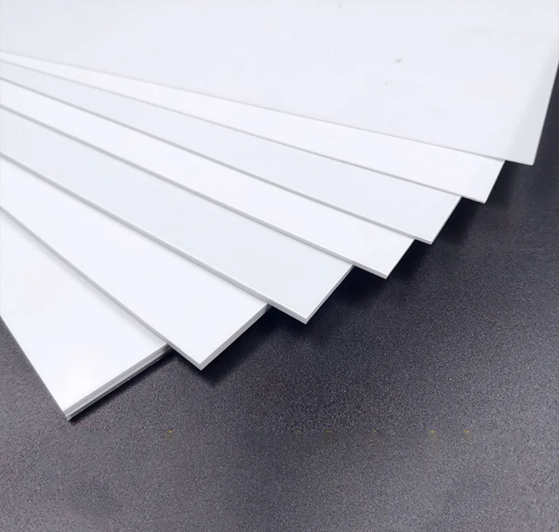 1-10Pc White ABS Plastic Board 100*200mm 200*300mm Model Sheet Material for DIY Model Part Accessories Thickness 0.5/1/1.5/2/3mm