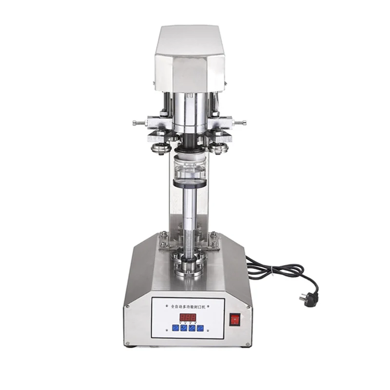 Automatic Plastic Aluminum Can Sealing Machine Tin Can Capping Machine Beer Beverage Cans Packaging Machine