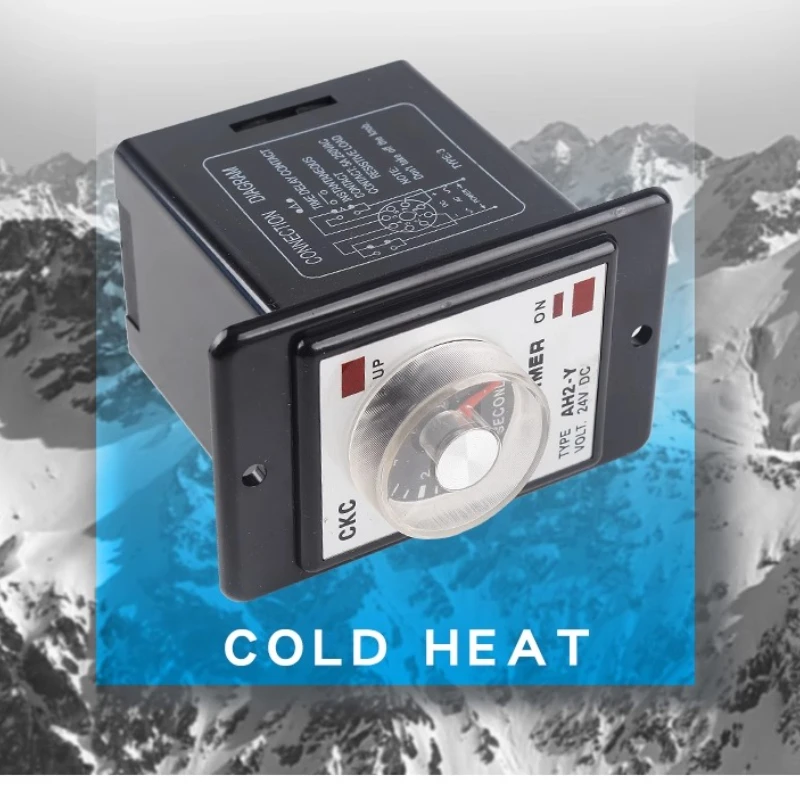 AH2-Y CKC مرحل الوقت AC380V AC220V AC110V DC24V DC12V الطاقة على تأخير الموقت 1S 10S 30S 60S 3M 6M 10M 30M 60M