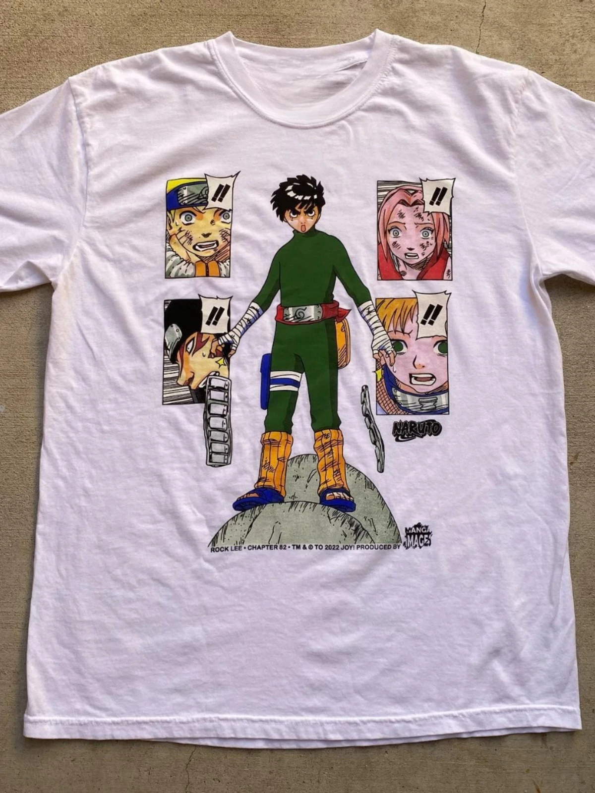 

Who CARE Vintage Encyclopedia Naruto Lee Locke Naruto Sakura Short Sleeve T-Shirt Loose Casual High Street