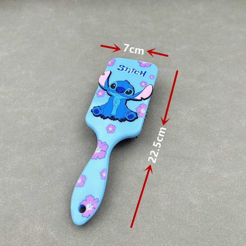 Disney-Stitch Anime Comb para Crianças, Minnie, Air Cushion Combs, Pooh Bear, 3D Massage Comb, Hair care, Hairdressing Tool, Gift for Girls