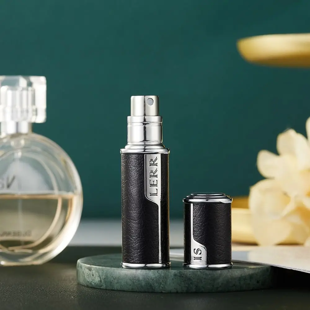 Duftflasche mit Bodenbefüllung, selbstpumpender Zerstäuber 5ML, Leder-Sprühflasche, Köln-Feuchtigkeitscreme, Feinnebel-Zerstäuber für Reisen – Detail 5