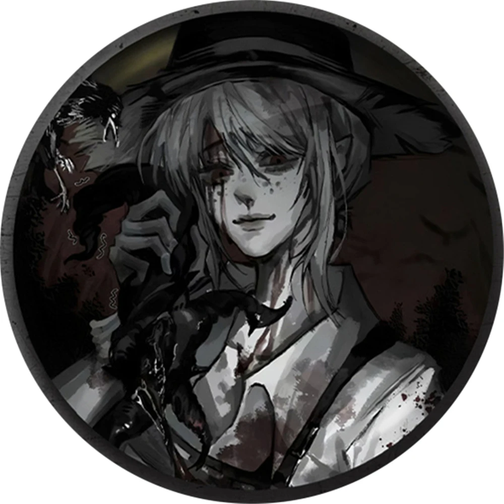 เข็มกลัดติดเสื้อคอสเพลย์ Emma Woods จากเกม Identity V ขนาด 58 มม. ทำจากเหล็กแผ่น SPTE สำหรับประกอบฉาก