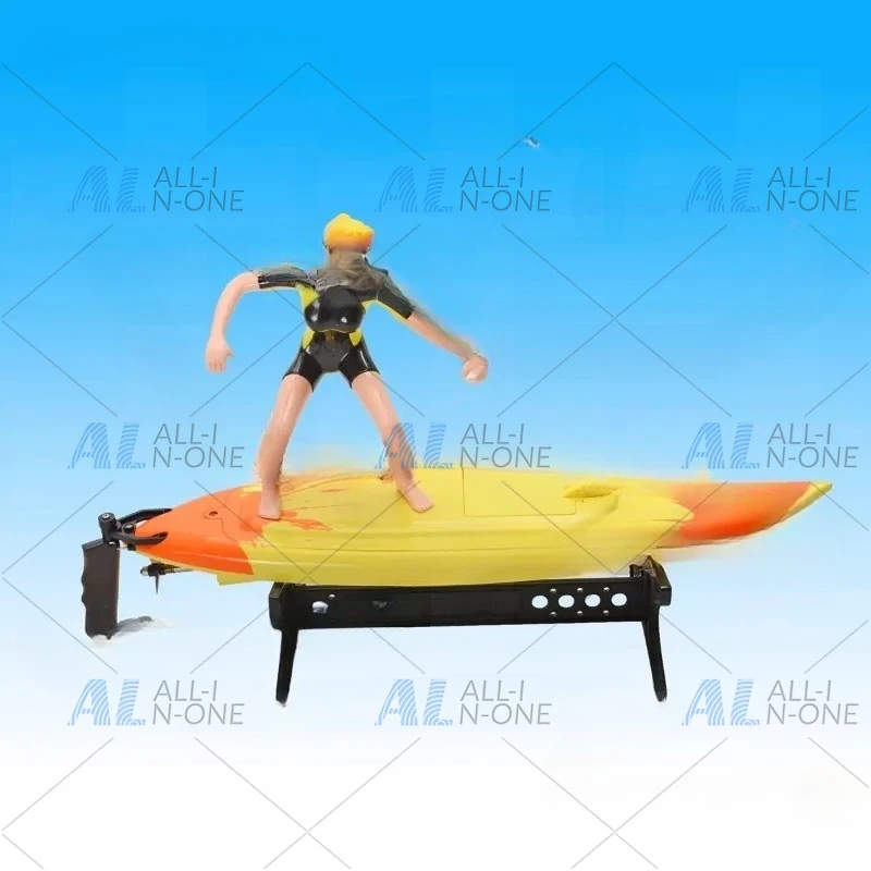 simulated-surfboard-with-surfer-rc-model-remote-controlled-surfboard-with-mini-figure-includes-servo-accessories
