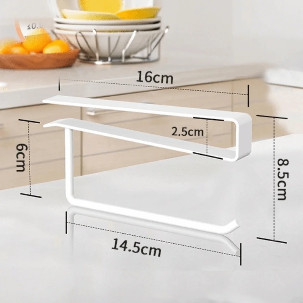 

Carbon Steel Cup Lid Holder Black White Multi-functional Lid Storage Rack No Drilling Space Saving Tissue Organizer Kitchen Use