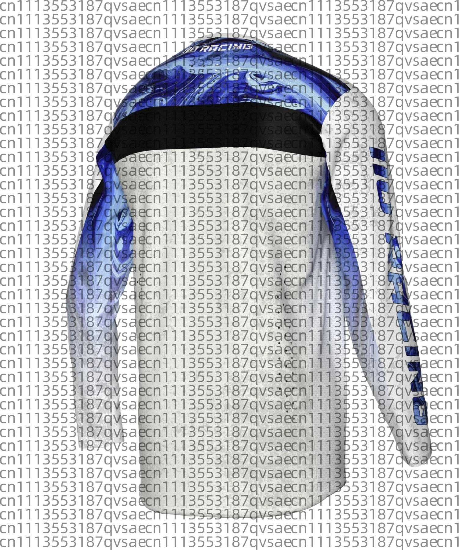 Cycling Clothes Breathable Quick Drying Mountain Bike Off Road Motorcycle Long Sleved Men's and Women White Speed Drying Tops