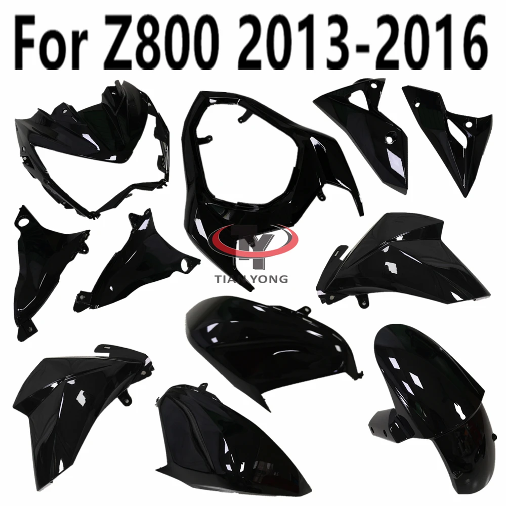 Derrière le panneau latéral de moto, pièces en plastique, noir brillant, composants de queue de