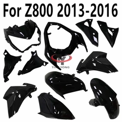 behind Side panel Plastic parts Bright black Motorcycle For Z800 2013-2016 Bodywork Fairing Cowling Components tail