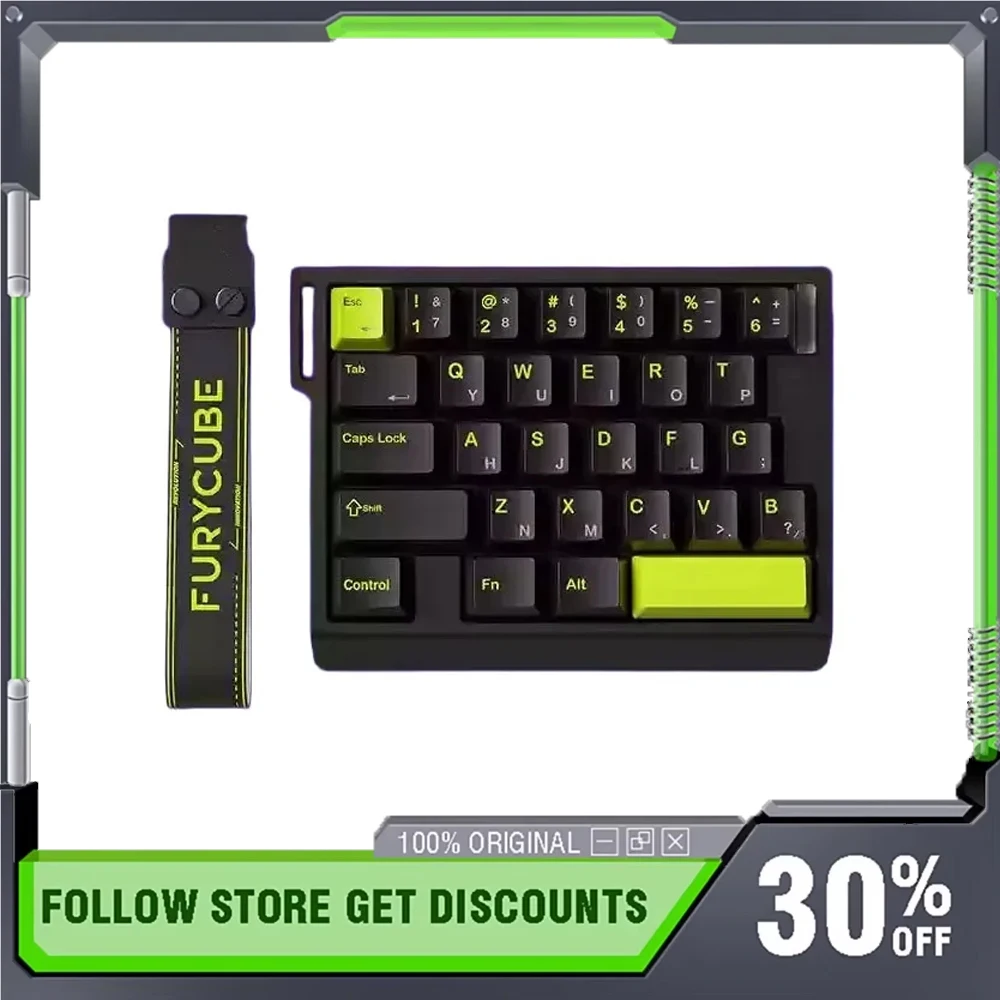 Furycube M30he Wired Magnetic Axis One-handed Keyboard Waterproof Dustproof Pc E-sports Gamer RGB Professional  Keyboard