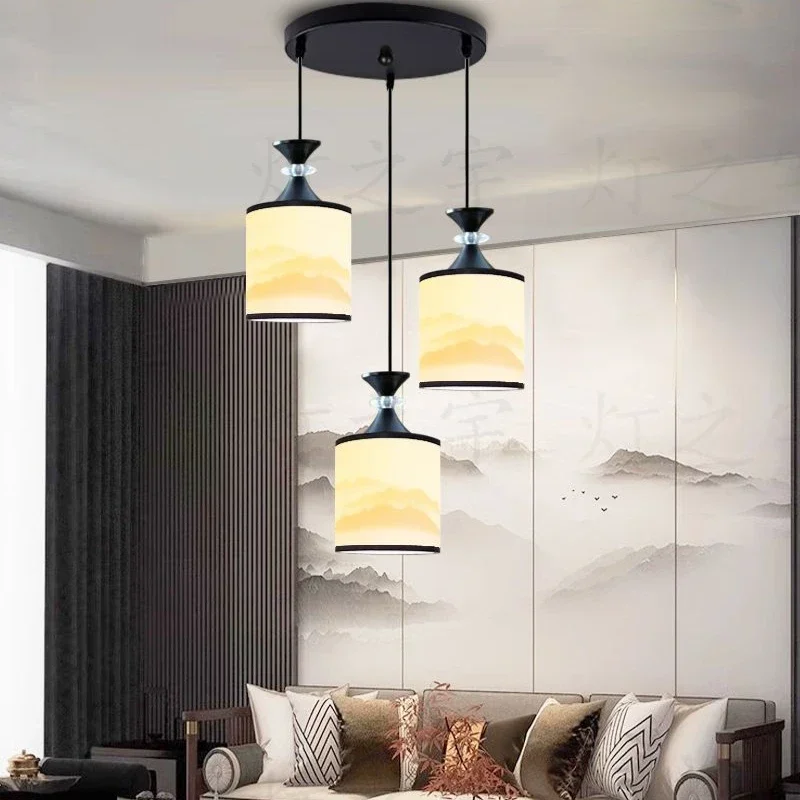 

New Chinese Teahouse Chandelier - Zen Style for Restaurant, Study & Tea Table