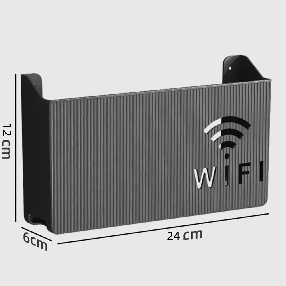 

Bins Wall-mounted router box Office Media Decor Console Wifi Wifi box Wireless storage boxes Rack Bracket Hangings Wall Shelf