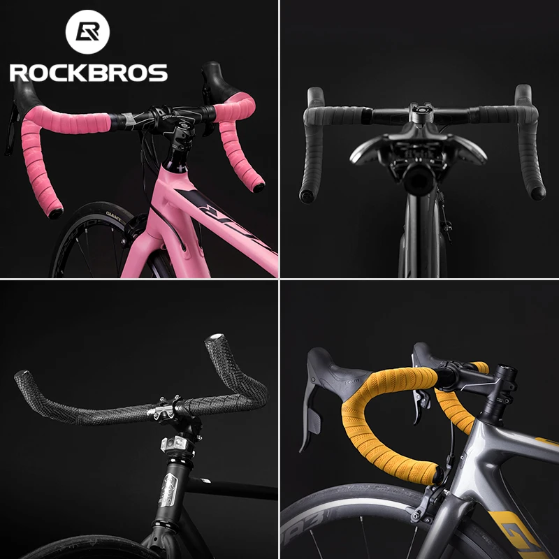 ROCKBROS Road Bicycle Handlebar Tape Anti-Slip Shock Absorbing Belt Wear-Resistant Cycling Strap Bike Tape Bicycle Accessories