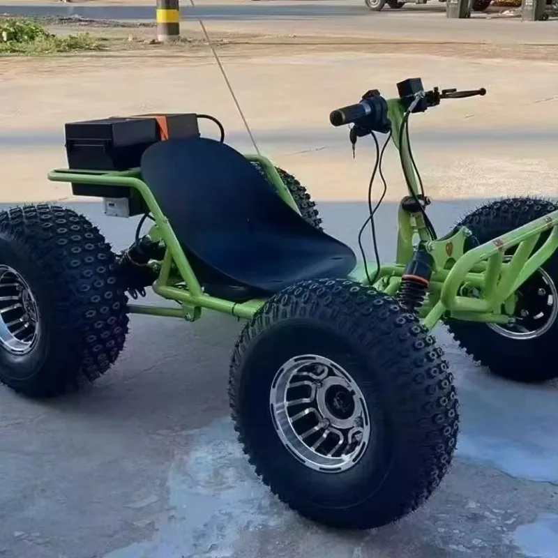 go-karts with zero-emission eco-friendly all-terrain off-road chain transmission, outdoor drifting mountain go-karts