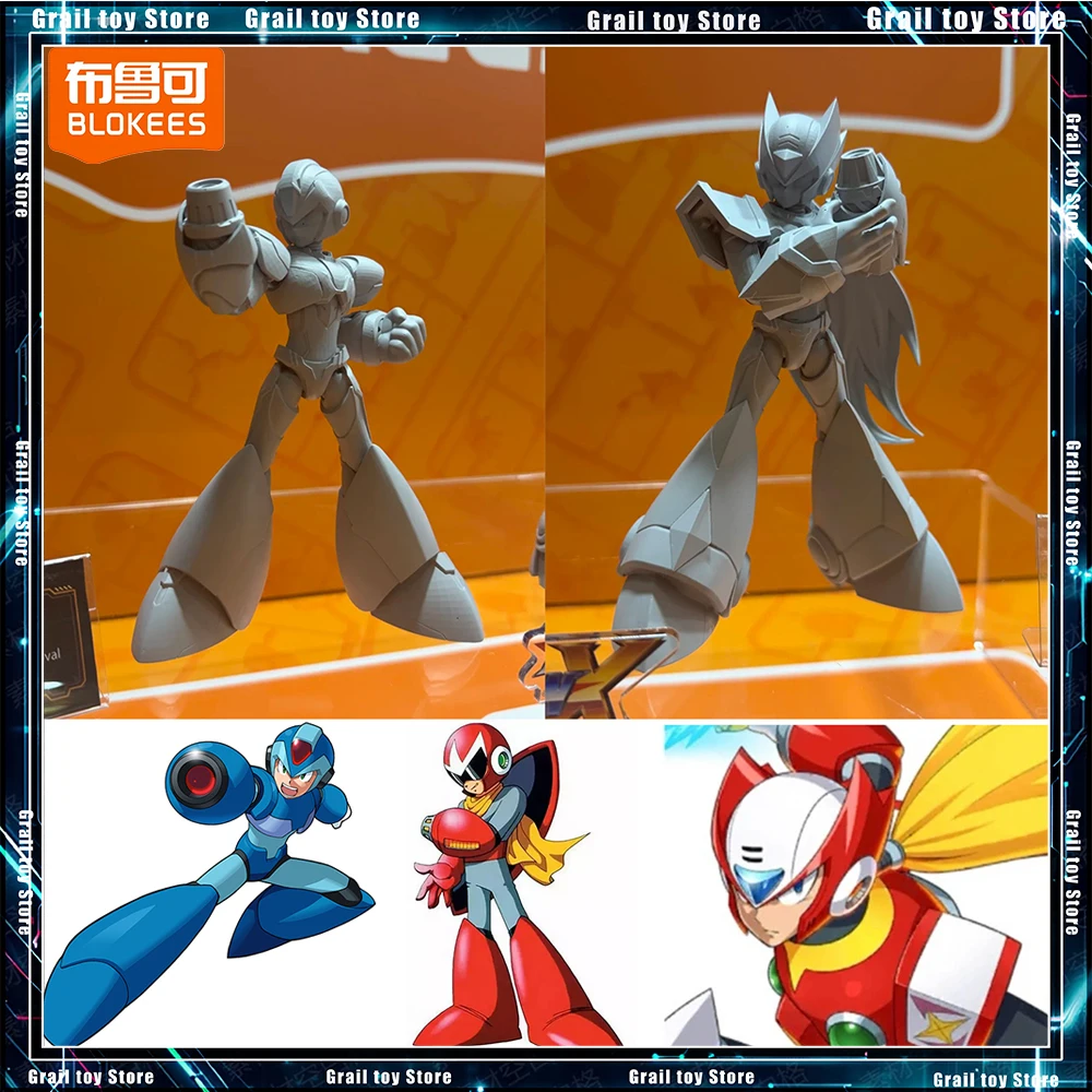 Neue Blokees Mega Man Zero Actionfigur Modifiziertes Zero Shooting Star Modell-Kit Zusammengebautes Modell-Spielzeug Bewegliche Sammlerstücke Geschenke