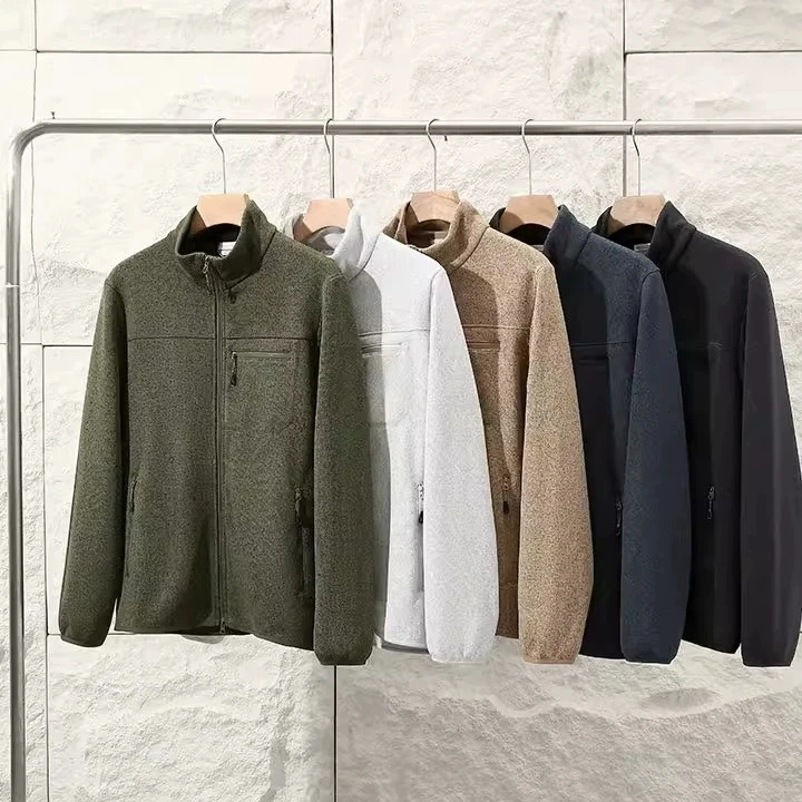 

Мужская трикотажная куртка с воротником-стойкой и 3D стерео режущий ионный Fce теплый бархатный осенний верхний костюм пальто