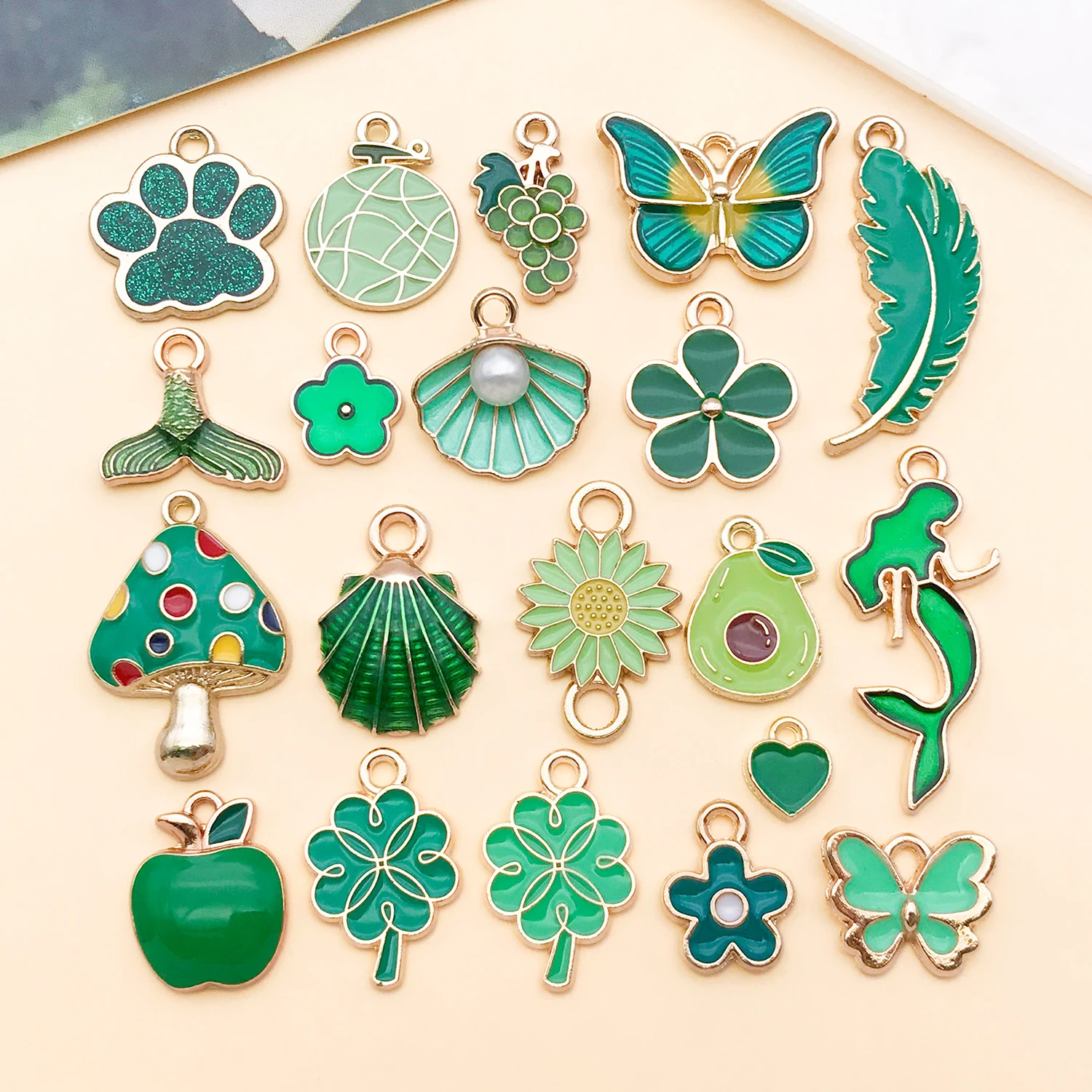 10/20pcs Enamel Charms Alloy Various Styles Pendants For DIY Bracelets Necklaces Earrings Jewelry Making Accessories Supplies