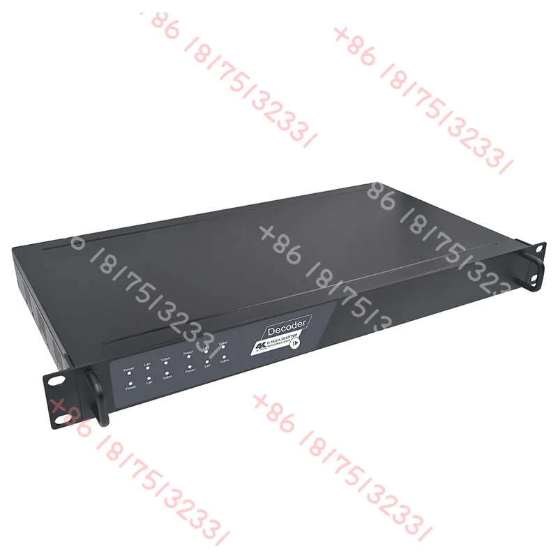 Décodeur IP vers vidéo Rack 4 canaux 1U (RX) Décodeur H.265 HD MI SDI pour la diffusion radio et TV