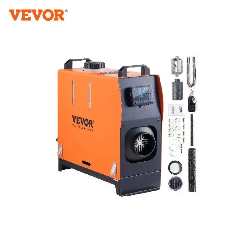 VEVOR 8KW Diesel Air Heater 12V w/ LCD Panel Remote Control, Portable Car Parking Heater Fast Heating for Truck RV Trailer Boat