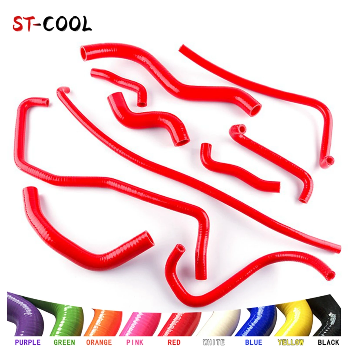 For 2002-2007 Honda CB900F 919 Honet 900 2003 2004 2005 2006 Radiator Hoses Kit Silicone Tubes Pipes 10Pcs 10 Colors