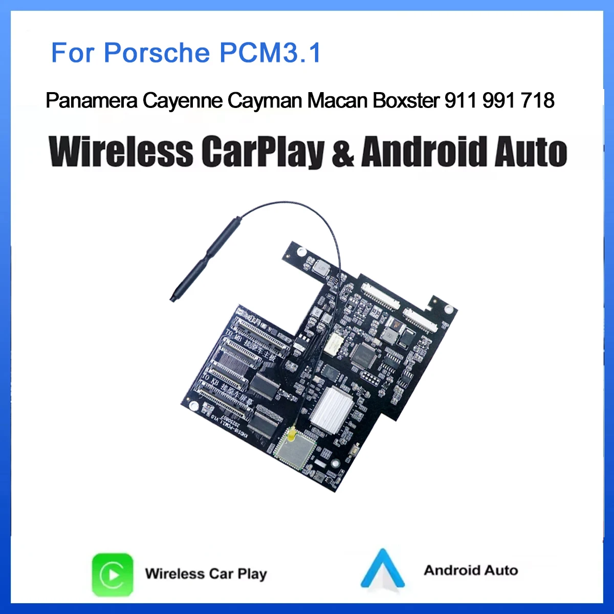 Für PCM3.1 Porsche Panamera Cayenne Macan Cayman Boxster 911 991 718 Drahtlose Carplay Modul Android Auto Adapter