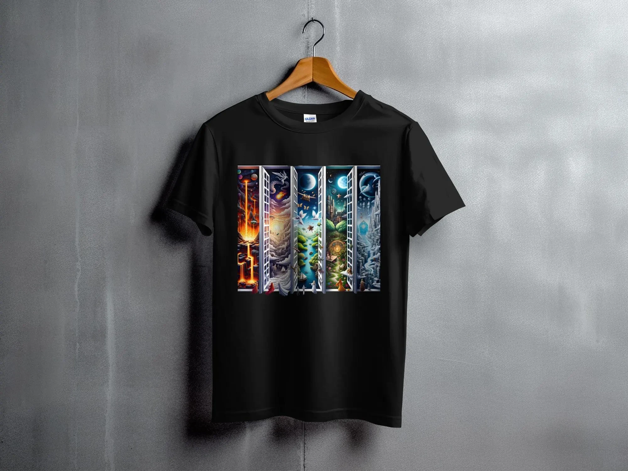 M.C. Escher Surreal Morphing geometric T-Shirt Funny Tee Graphic Tshirt Unisex Shirt Science Mathematics Gift for student