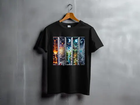 M.C. Escher Surreal Morphing geometric T-Shirt Funny Tee Graphic Tshirt Unisex Shirt Science Mathematics Gift for student