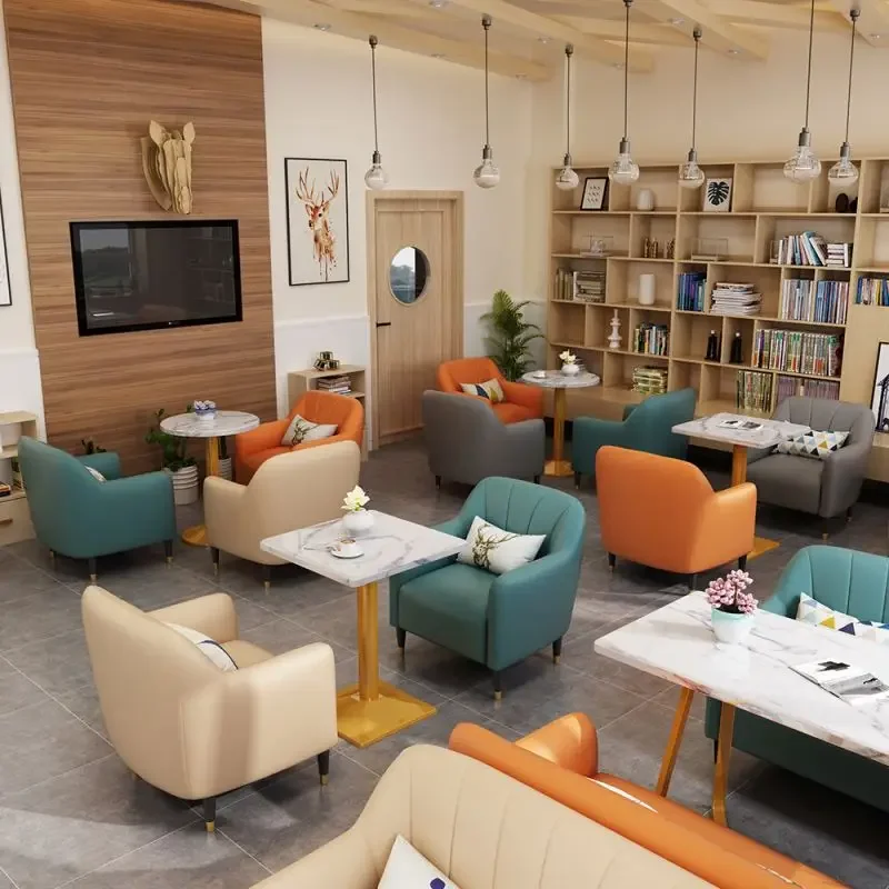 Fabrik Großhandel Cafe Sofa billig kreative moderne einfache Restaurant Stuhl kommerzielle hohe Qualität beliebte Coffeeshop Sofa Stuhl