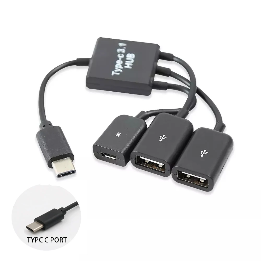 Micro usb hub OTG data cable charging USB adapter mouse keyboard extension cable OTG cable suitable for Samsung Xiaomi Huawei