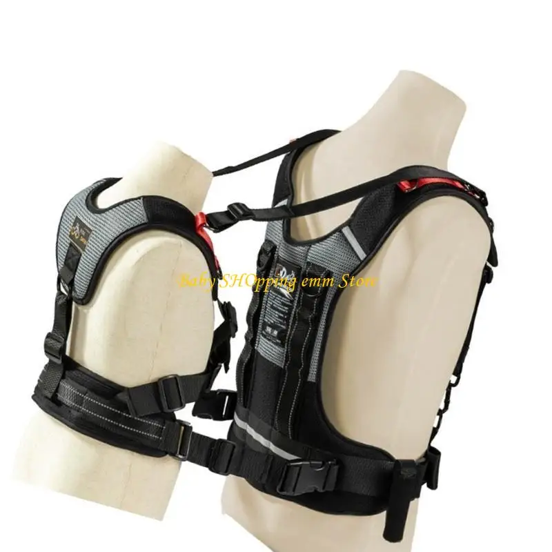 

23GD High Visibility Reflective Safety Belt for Kids Bike Adjustable Comfortable Cycling Harness Night Riding Essential