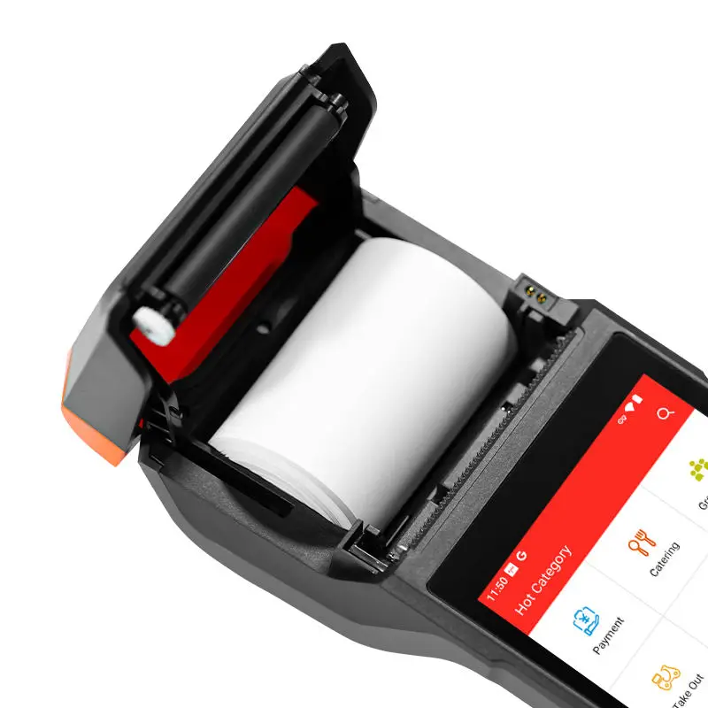 Il terminale del sistema POS Android portatile portatile Senraise H10P produce il pos touch screen con la macchina per il pagamento della stampante