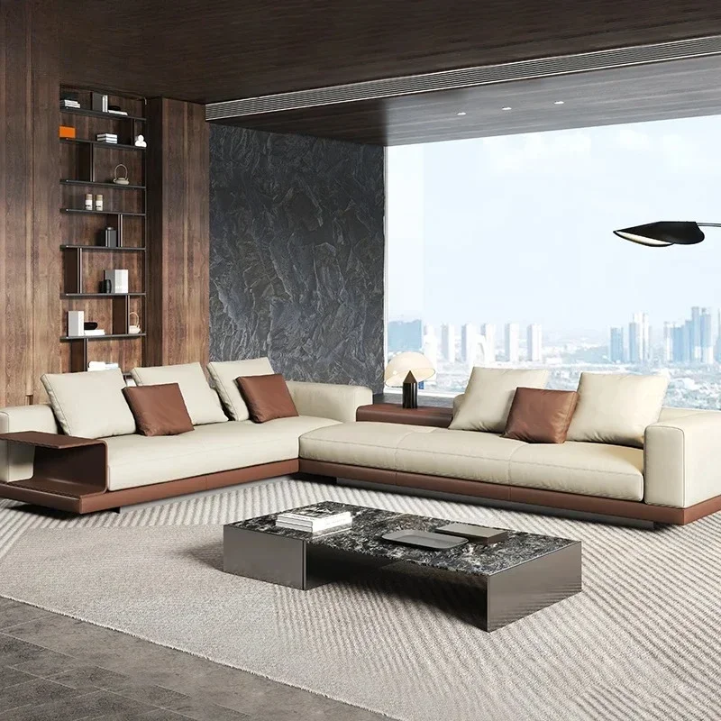 Modern modular office sofa set new design interior leather sofa foldable living room bedroom home office