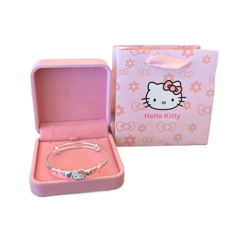 Hello Kitty animation peripheral creative cartoon doll pattern girl heart sweet bracelet accessories high-looking holiday gift