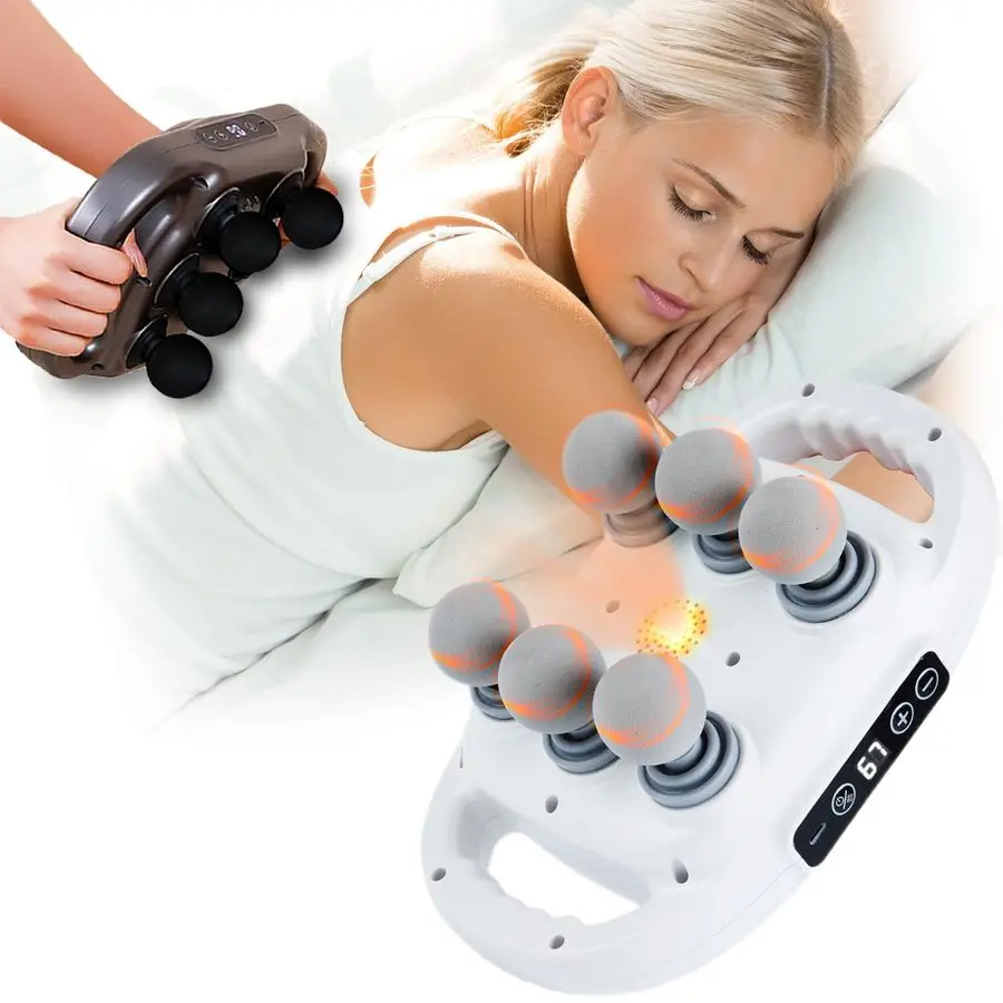 

Head Massage Gun Deep Tissue with 9 Levels amp 9 Modes, Electric Massager Tool for Legs, Arms, Waist, Back, Buttocks Full Body M