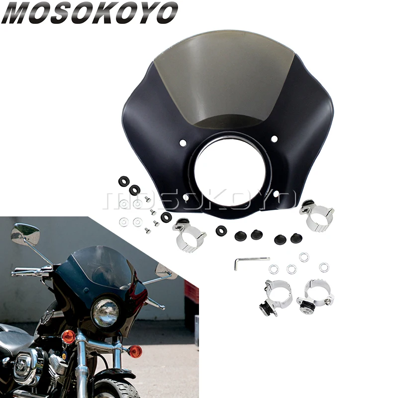 Gauntlet Headlight Fairing Cover Mounting Bracket for Harley Sportster XL883 XL1200 Iron 883 Super Low Deluxe 1200 Roadster 72