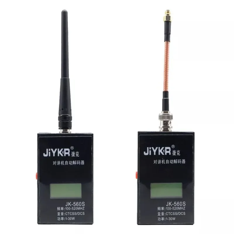 JK-560S Walkie Talkie Frequency Counter Detector Reader 1-30w 100-520mhz CTCSS/DCS Meter Power Measurement Transmission Connecto