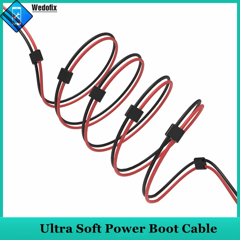 2UUL Ultra Soft Boot Line for iPhone 14 13 12 11 X 8 7 6 DC Power Supply Test Cable Phone Motherboard Tester Cable