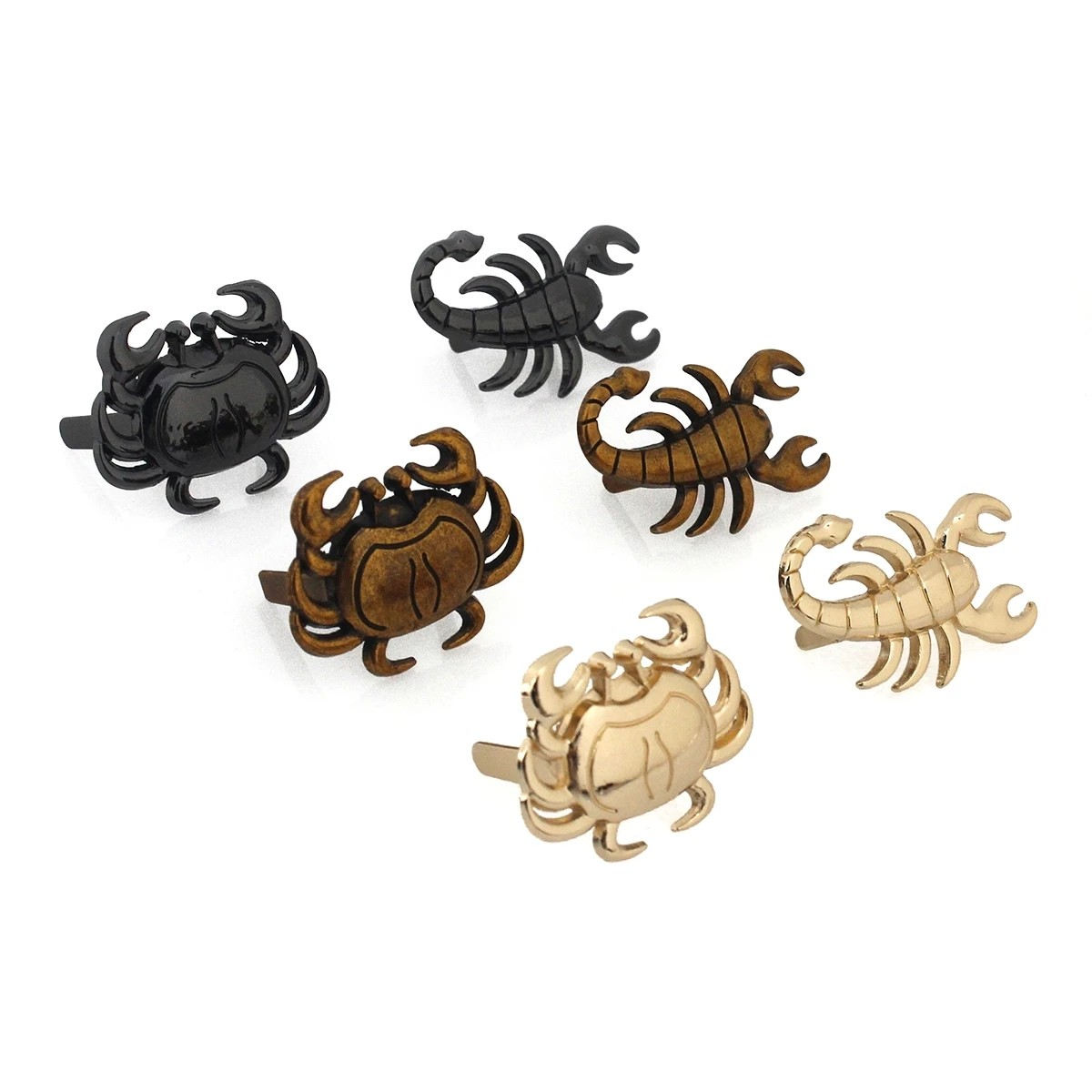 1pcs Metal Lobster Crab Shape Decorated Buckle Bag Clip Buckle Hardware for Leather Craft Bag Handbag Garments Shoe Accessories