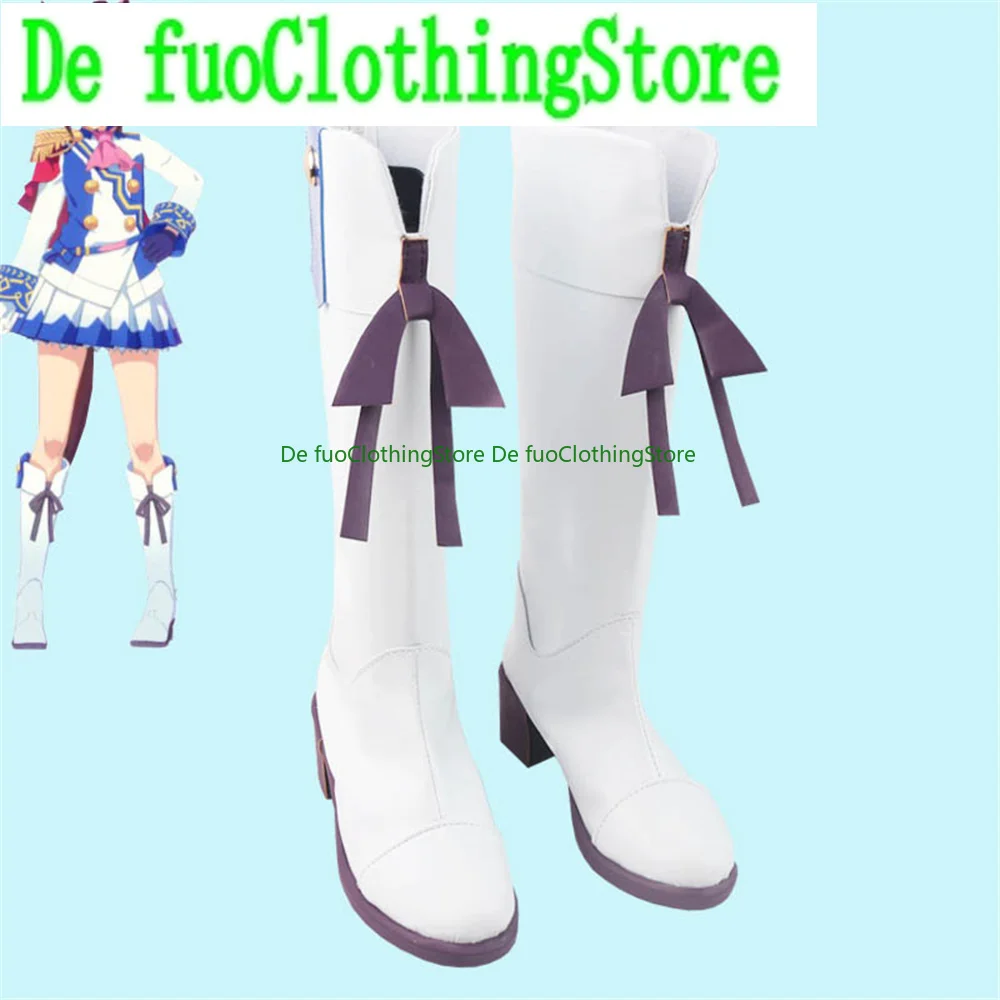 

Defuo Umamusume Pretty Derby Tokai Teio Обувь для косплея Сапоги Игра Аниме Магазин обуви на Хэллоуин