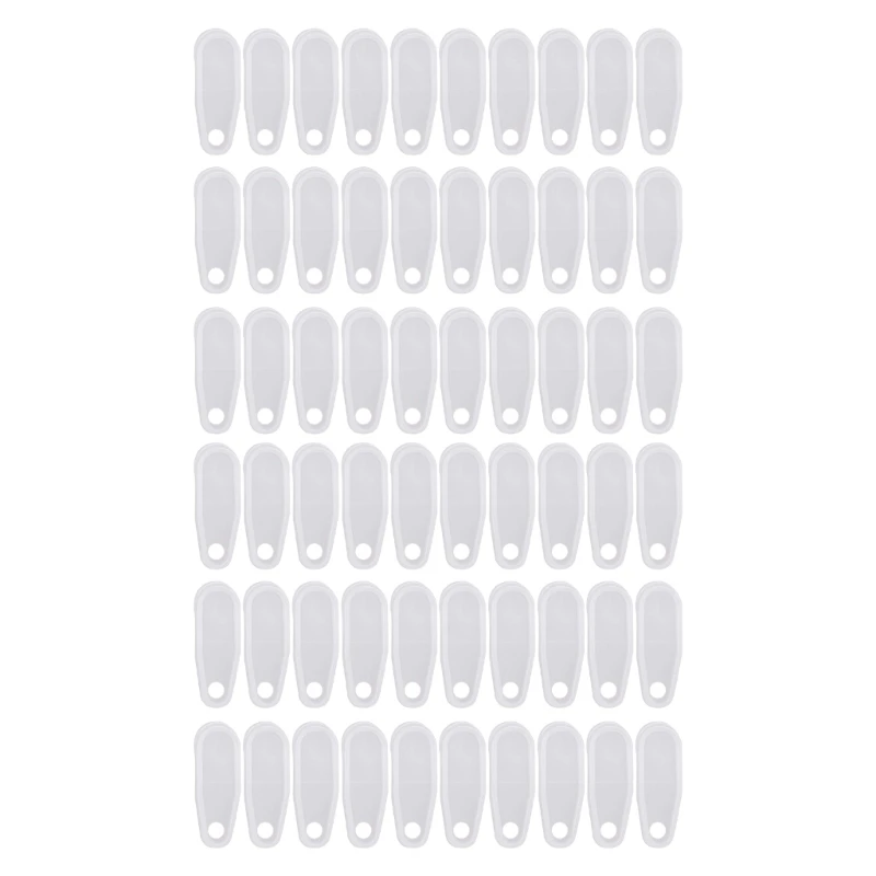 30/60Pcs Curtain Track Hooks Replacement White Plastic Track Gliders Traverses Rod Slides for Window Door Home Decors