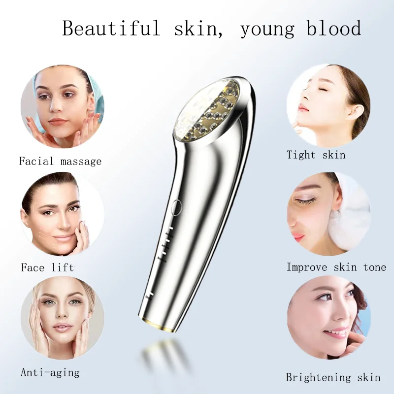  Facial Radiofrequency Beauty Treatment Ems Micro Current Skin Rejuvenation Lifting Tightening Beauty Instrumentt