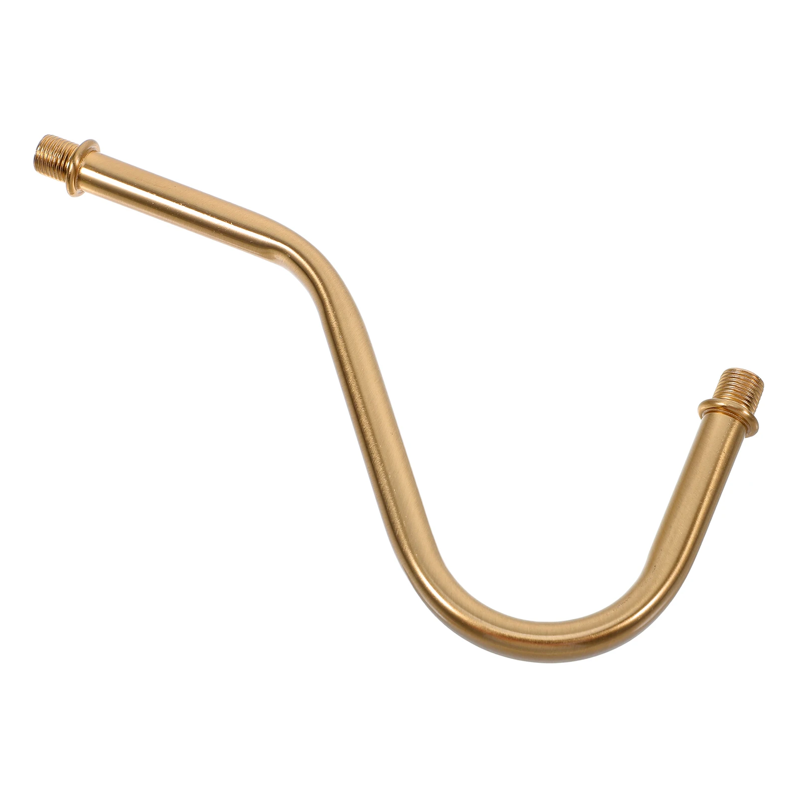

Curved Lamp Stem 09cm Copper Finish Durable Iron Material Wall Table Lamp Replacement Rods DIY Projects Lighting Accessories