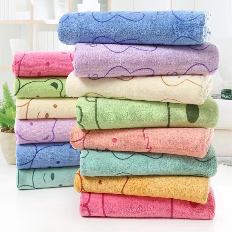 70*140cm Rabbit Microfiber Bath Towel Cute Large Soft Baby Kids Boys Girls Women Towels Beach Swimming Absorbent Wrap Quick Dry