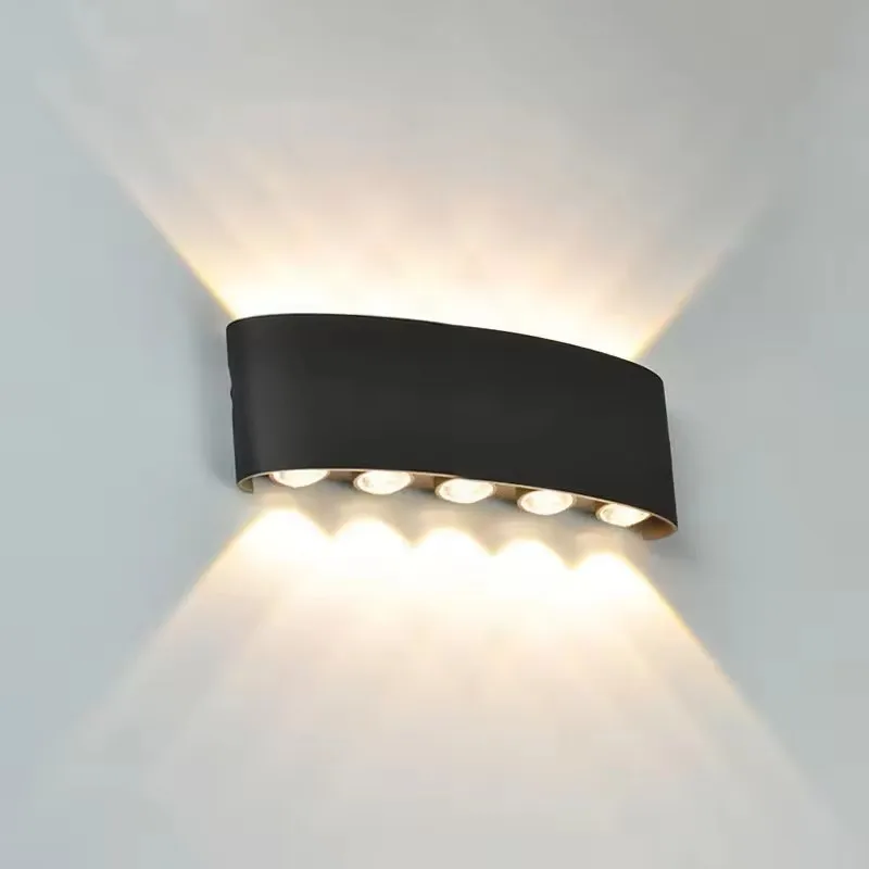 

Nordic Wall Lamp Led Aluminum Outdoor Indoor Ip65 Up Down White Black Modern For Home Stairs Bedroom Bedside Bathroom Light