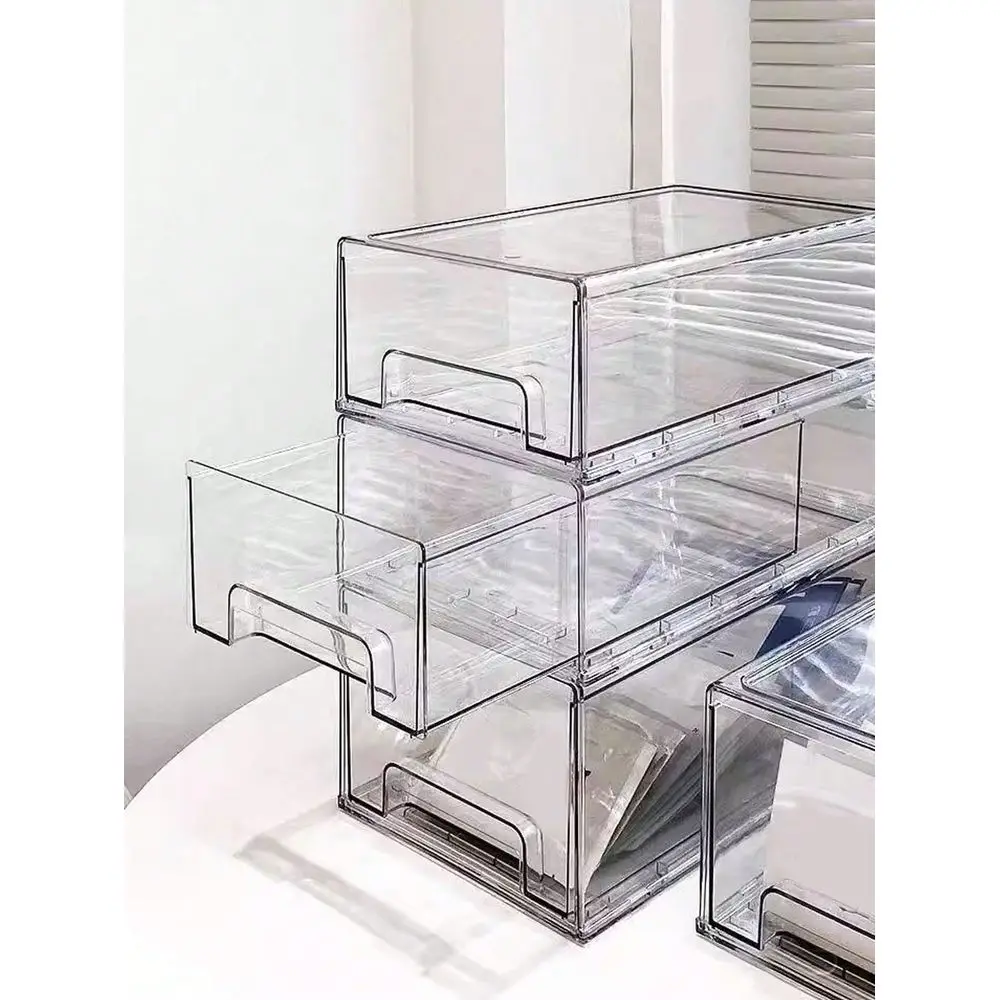 

Многофункциональный контейнер для хранения с выдвижными ящиками большой вместимости, герметичный органайзер для фруктов и овощей в холодильник, для ванной комнаты и рабочего стола