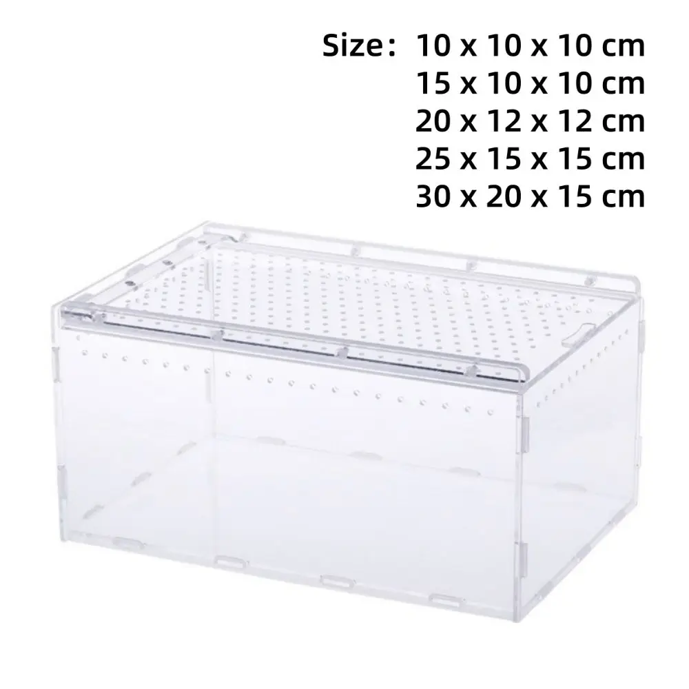 New Transparent Reptiles Terrarium Acrylic Easy to Install Reptile Kennel Ventilated Anti-escape Lizard Breeding Box for Snake - view 6