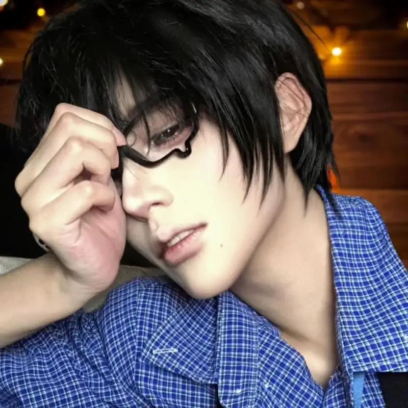 Nouvelles lunettes Y2K Anime avec larmes coulantes, monture noire unisexe, style rétro Kawaii, accessoires de mode pour Halloween et cosplay