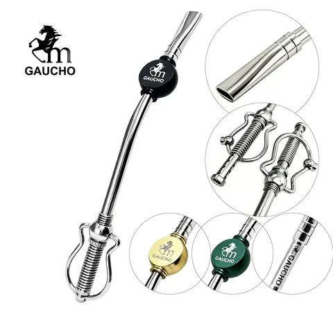 Gaucho Yerba Mate Straw Bombilla Stainless With Removable Filter Available In Adjustable & Non-adjustable Filter Density Options